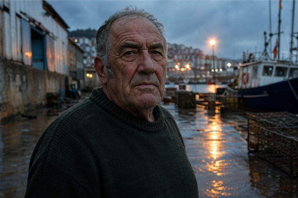 Retrato de un pescador en la ría de Vigo generado con el modelo IA gpt image 2